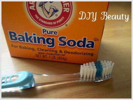 before and after teeth whitening with baking soda