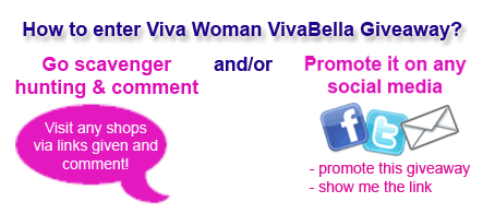 VivaBella Giveaway Instructions