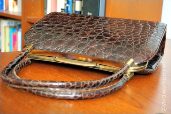 crocodile handmade handbag