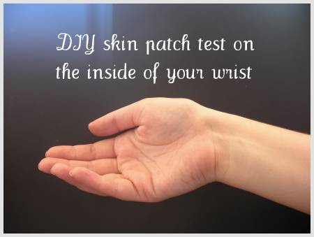 skin care patch test
