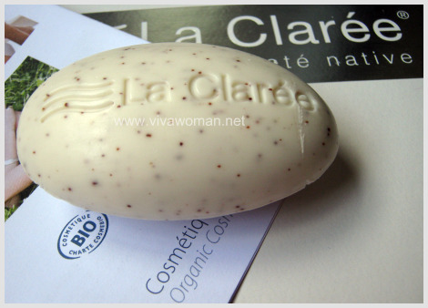 La Claree Oliv' exfoliating soap