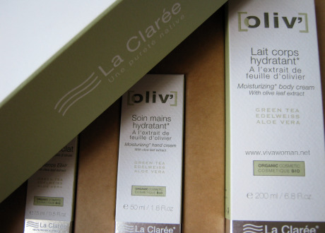 La Claree Oliv' product range