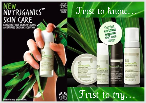 The Body Shop Nutriganics Skin Care Range