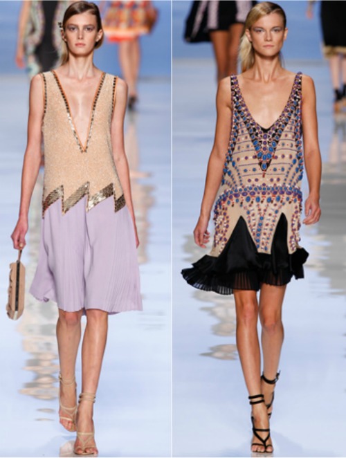 designer flapper dress