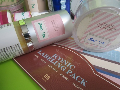 Cosmetic date labeling