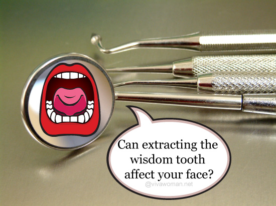 removing wisdom tooth affect face