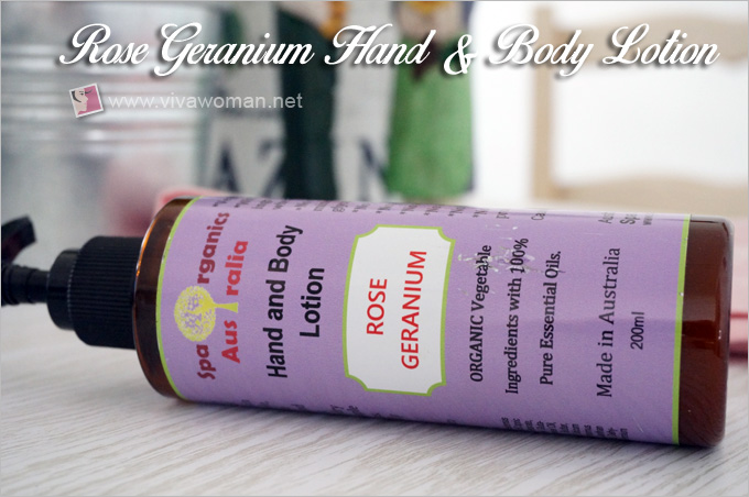 Spa Organics Australia Rose Geranium Hand & Body Lotion