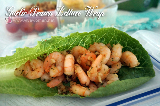 Garlic Prawn Lettuce Wrap