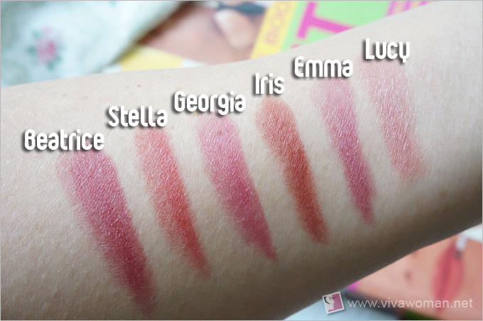 Alima Pure Velvet Lipstick Swatches