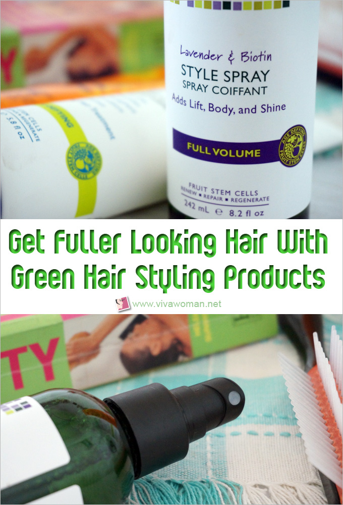 Get Fuller Looking Hair With Green Hair Styling Products
