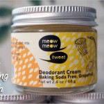 Meow Meow Tweet Deodorant Cream Baking Soda Free, Grapefruit