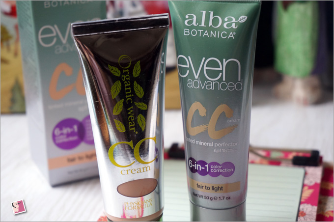 Alba Botanica Even Advanced CC Cream Vs Physicans Formula Organic Wear CC Cream