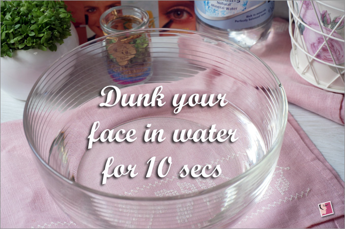 Dunk Your Face In Carbonated Mineral Water For 10 Secs