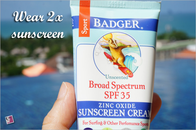 wear a sports sunscreen