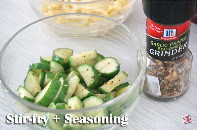 Stir-Fry Japanese Cucumbers