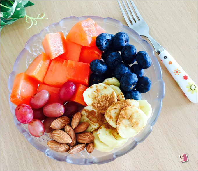 Fruit Bowl With Nuts